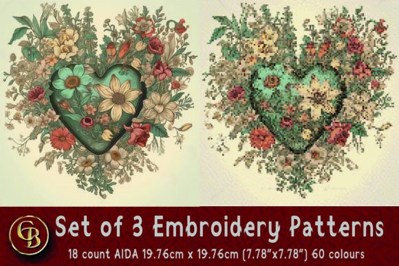Review: 3 Floral Heart Embroidery Patterns for Gifts