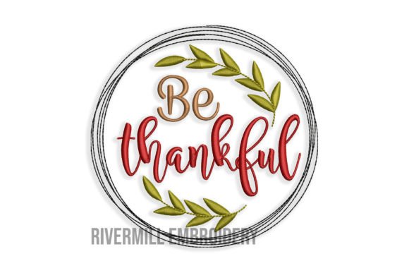 Review: Be Thankful Embroidery Design for Fall Projects