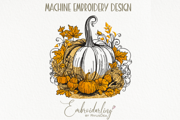 Review: Fall Pumpkins Machine Embroidery Design