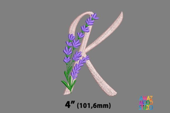 Review: Letter K Floral Lavender Monogram for Apparel
