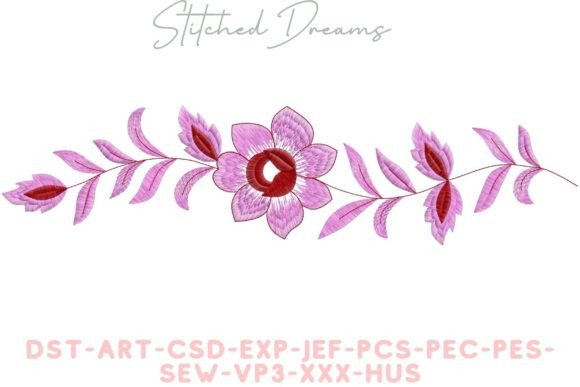Reviewing A Beautiful Flower Digital Embroidery