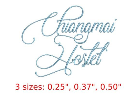 Reviewing Chiangmai Hostel Embroidery Font