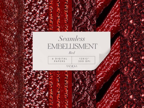 Reviewing Red Embroidery Sequin Fabric Paper for Real Projects